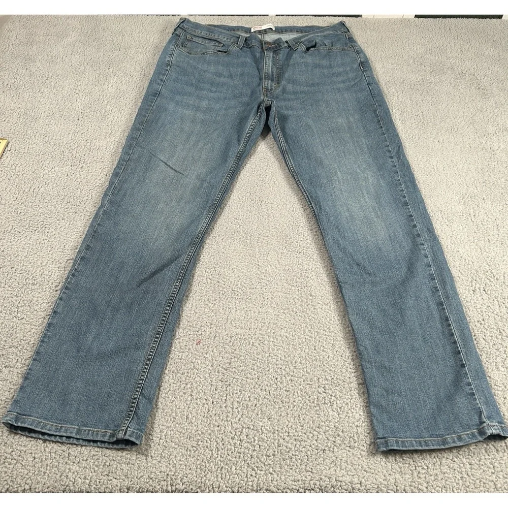 Levi's Signature‎ Jeans Mens 38x32 Blue Staright Fit  Stretch Denim